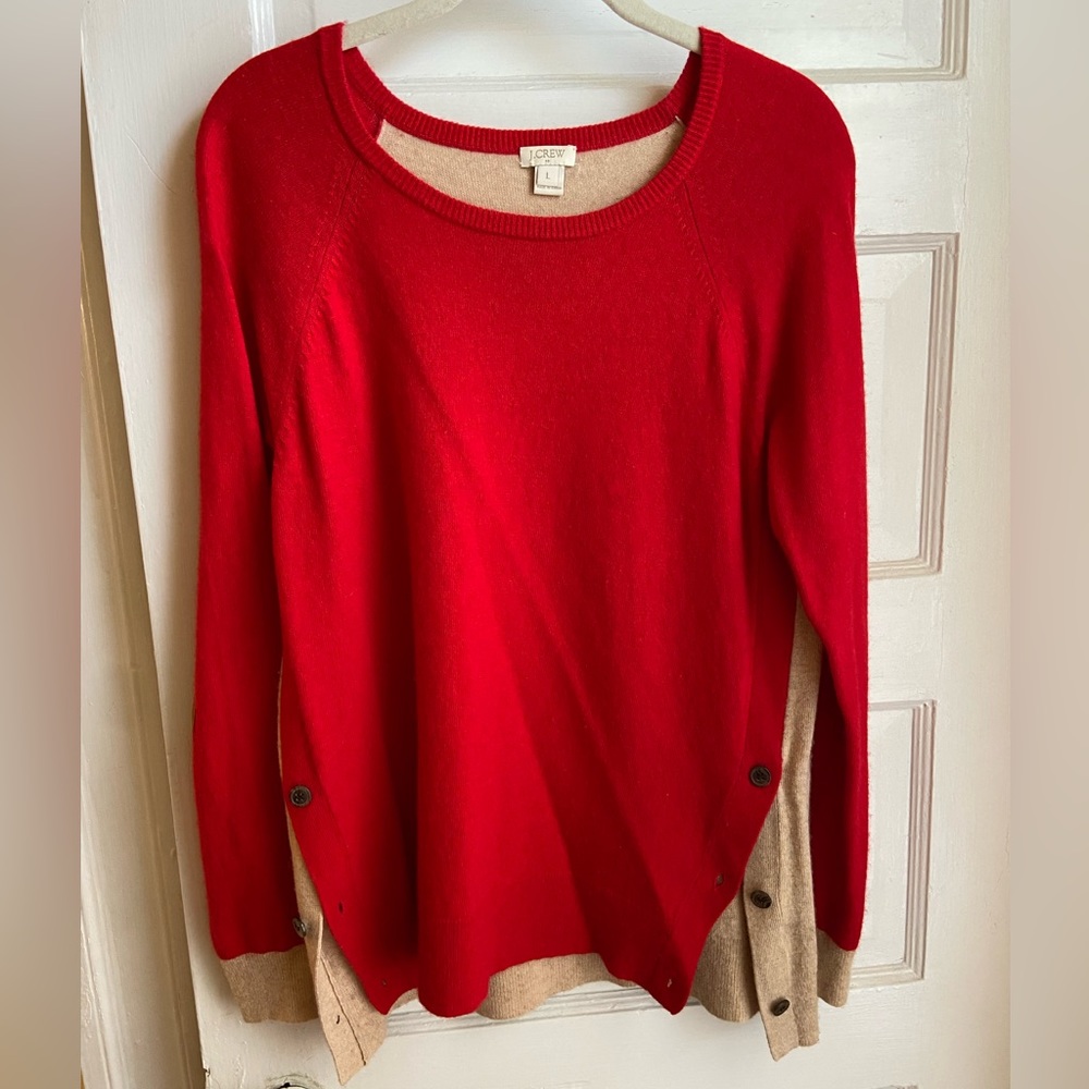 Two-toned J. Crew Sweater